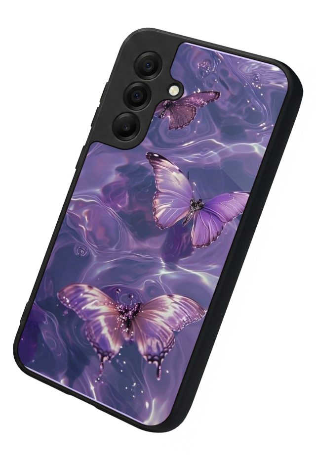 Samsung Galaxy A17 Uyumlu Kelebek Tasarımlı Glossy Premium Kılıf