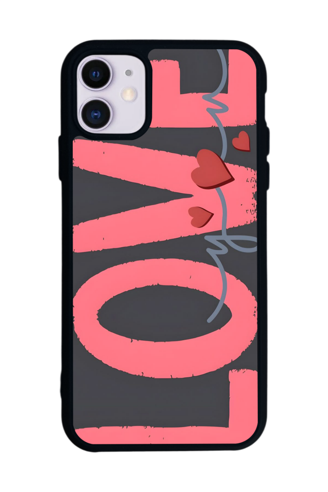 iPhone 11 Uyumlu Love Tasarımlı Glossy Premium Kılıf