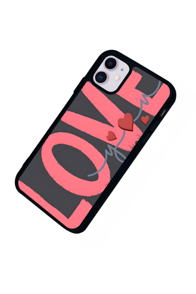 iPhone 11 Uyumlu Love Tasarımlı Glossy Premium Kılıf