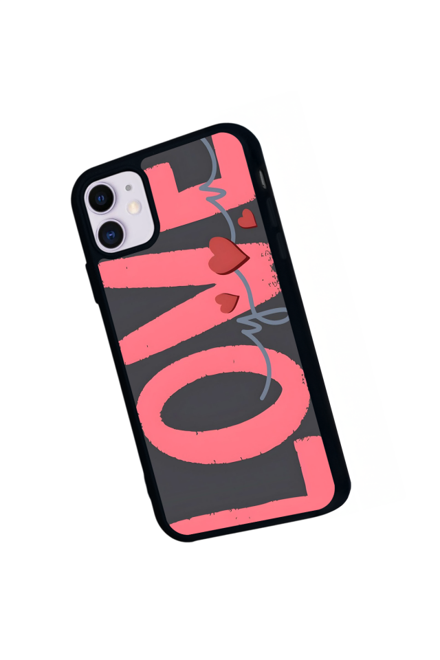 iPhone 11 Uyumlu Love Tasarımlı Glossy Premium Kılıf