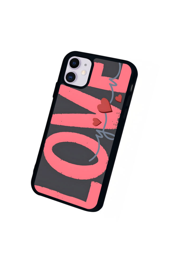 iPhone 11 Uyumlu Love Tasarımlı Glossy Premium Kılıf