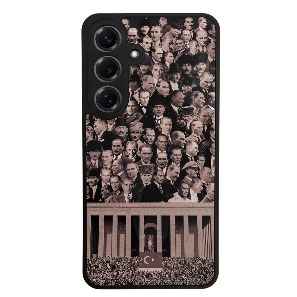 Samsung Galaxy S25 Uyumlu Mustafa Kemal Ataturk Tasarımlı Glossy Premium Kılıf