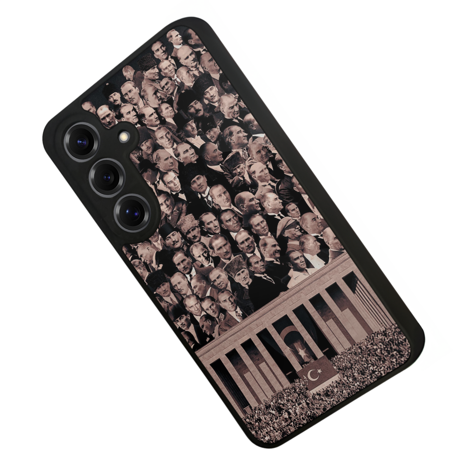 Samsung Galaxy S25 Uyumlu Mustafa Kemal Ataturk Tasarımlı Glossy Premium Kılıf