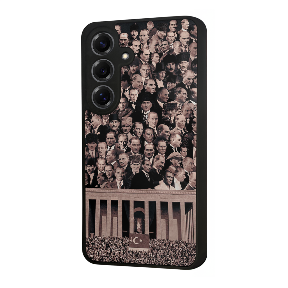 Samsung Galaxy S25 Uyumlu Mustafa Kemal Ataturk Tasarımlı Glossy Premium Kılıf