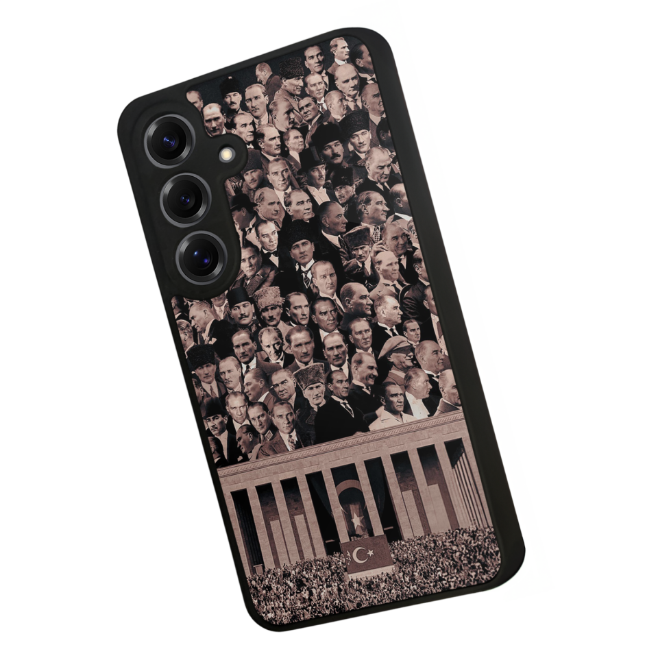 Samsung Galaxy S25 Uyumlu Mustafa Kemal Ataturk Tasarımlı Glossy Premium Kılıf