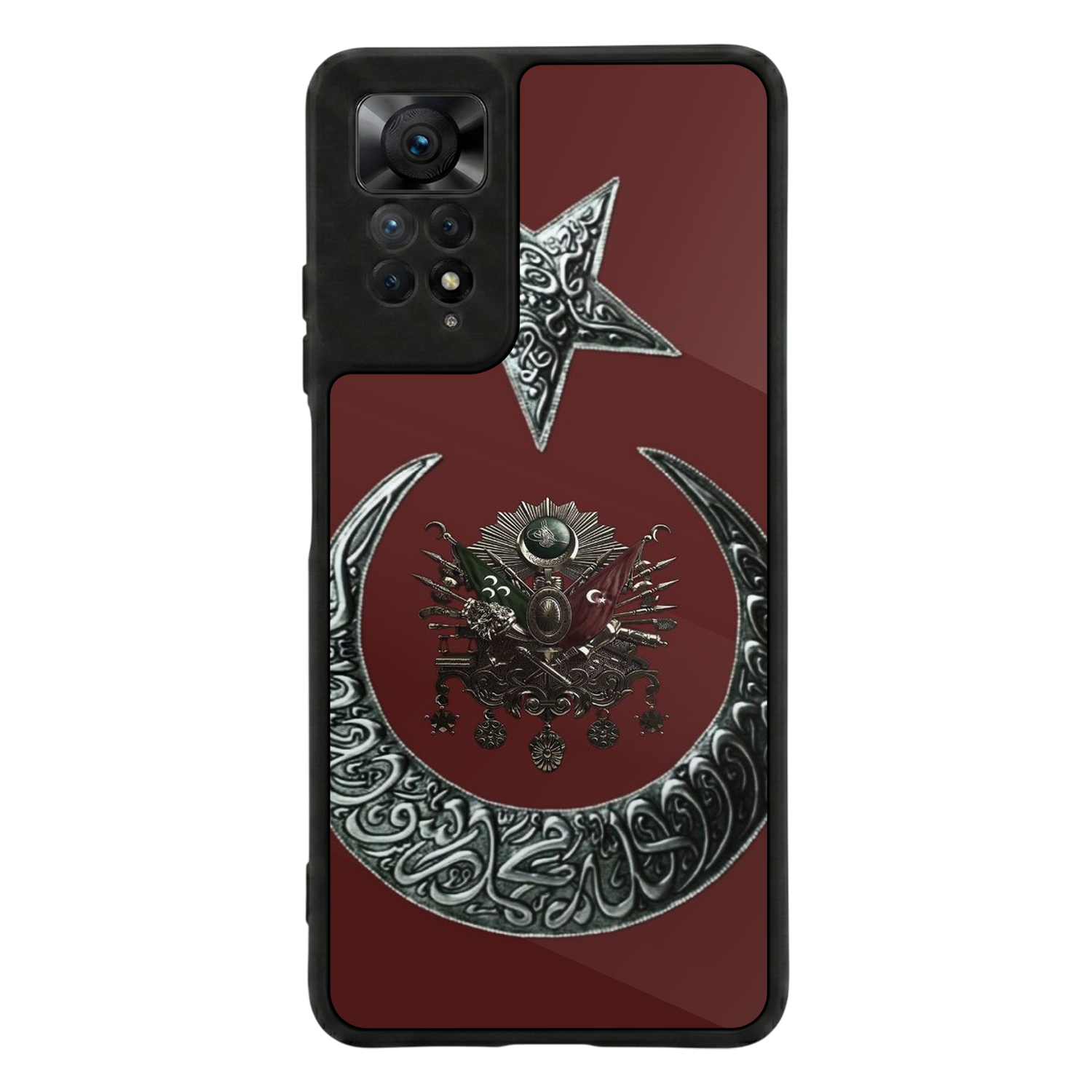 Xiaomi Redmi Note 12 Pro Uyumlu Osmanli Tugrasi Tasarımlı Glossy Premium Kılıf