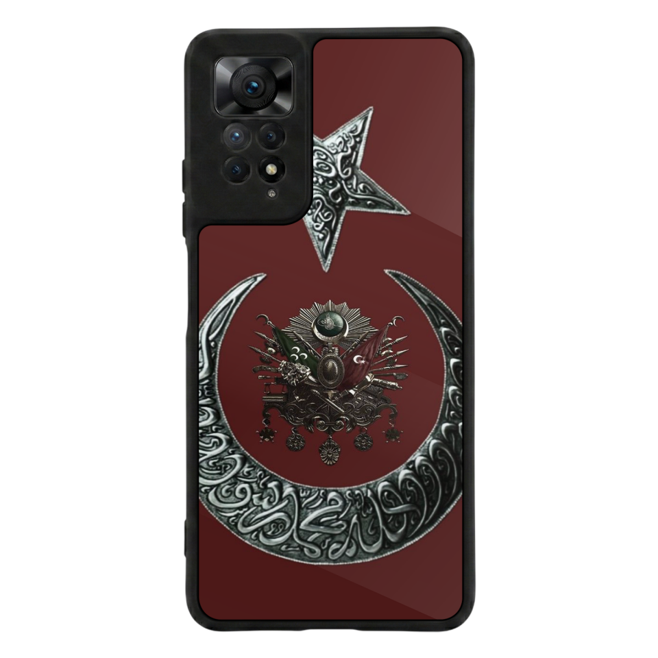 Xiaomi Redmi Note 12 Pro Uyumlu Osmanli Tugrasi Tasarımlı Glossy Premium Kılıf