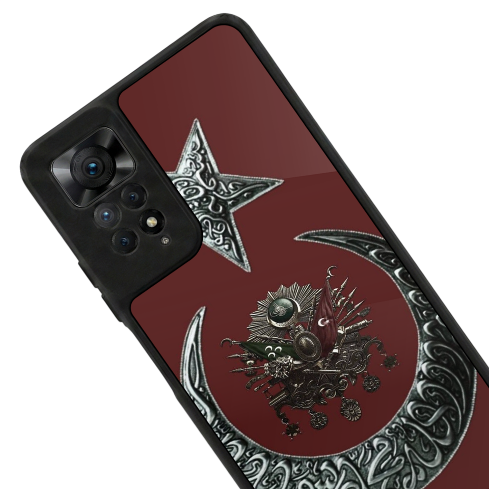 Xiaomi Redmi Note 12 Pro Uyumlu Osmanli Tugrasi Tasarımlı Glossy Premium Kılıf