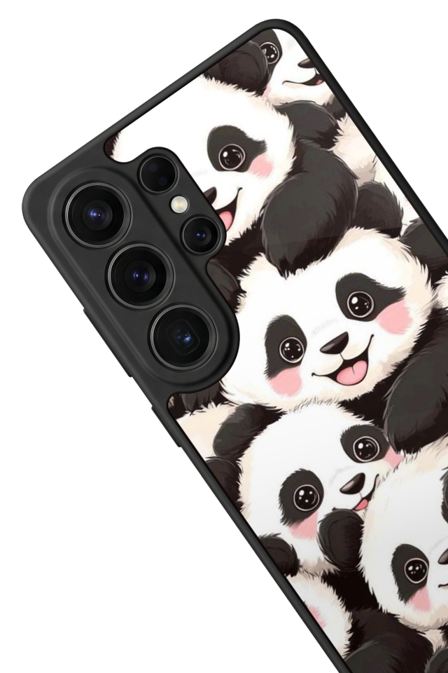 Samsung Galaxy S26 Ultra Uyumlu Panda Tasarımlı Glossy Premium Kılıf