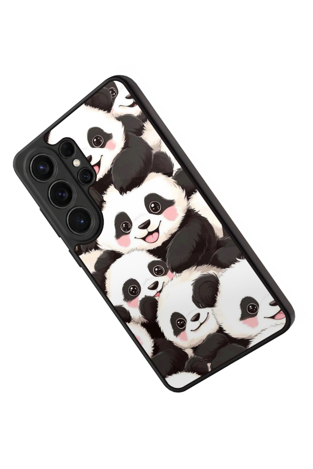 Samsung Galaxy S26 Ultra Uyumlu Panda Tasarımlı Glossy Premium Kılıf
