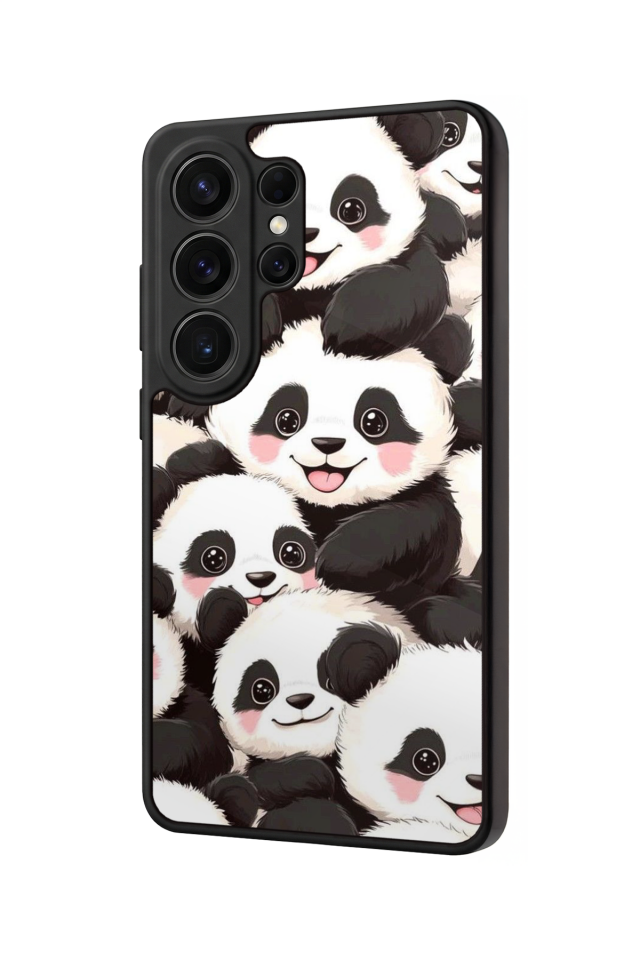 Samsung Galaxy S26 Ultra Uyumlu Panda Tasarımlı Glossy Premium Kılıf