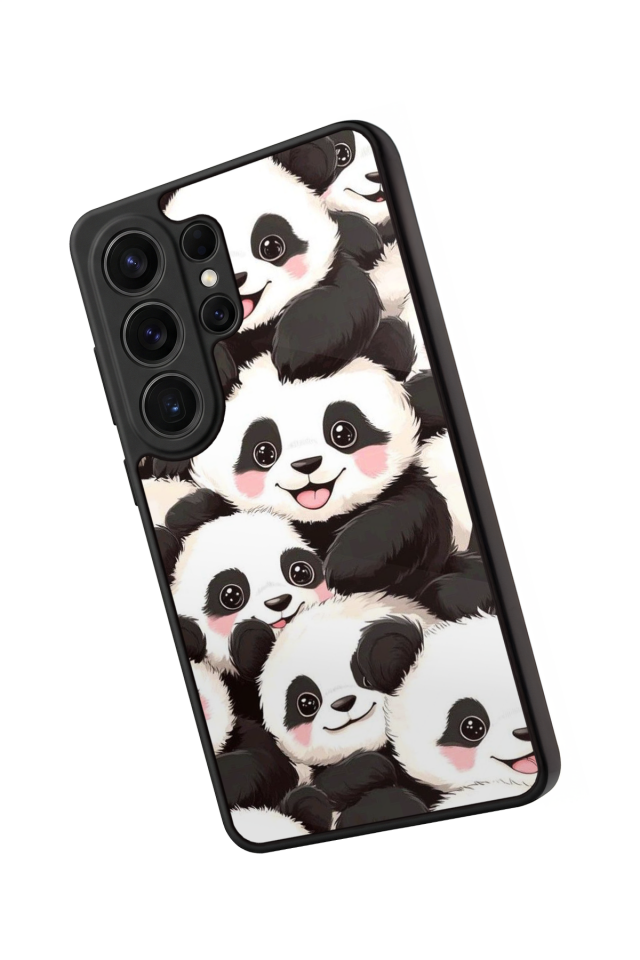 Samsung Galaxy S26 Ultra Uyumlu Panda Tasarımlı Glossy Premium Kılıf