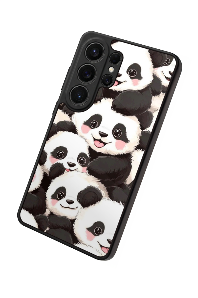 Samsung Galaxy S26 Ultra Uyumlu Panda Tasarımlı Glossy Premium Kılıf