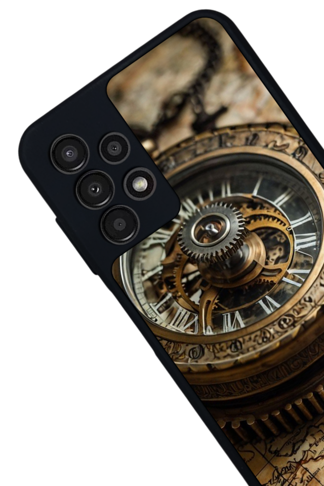 Samsung Galaxy A23 Uyumlu Pusula Tasarımlı Glossy Premium Kılıf