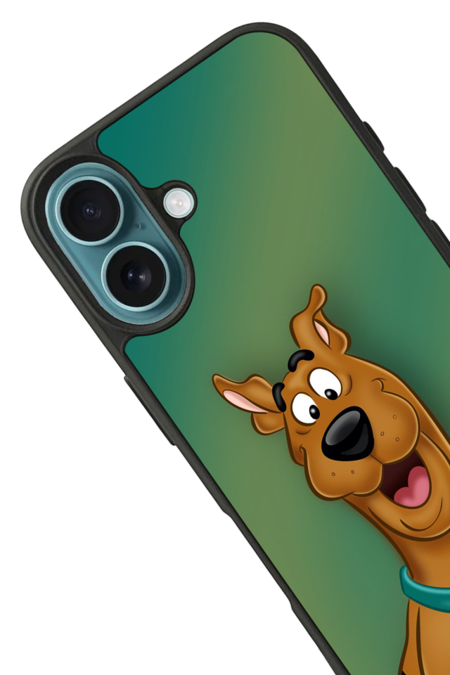 iPhone 16 Uyumlu Scooby Doo Tasarımlı Glossy Premium Kılıf