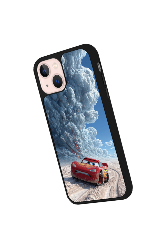 iPhone 15 Uyumlu Şimsek McQueen Tasarımlı Glossy Premium Kılıf