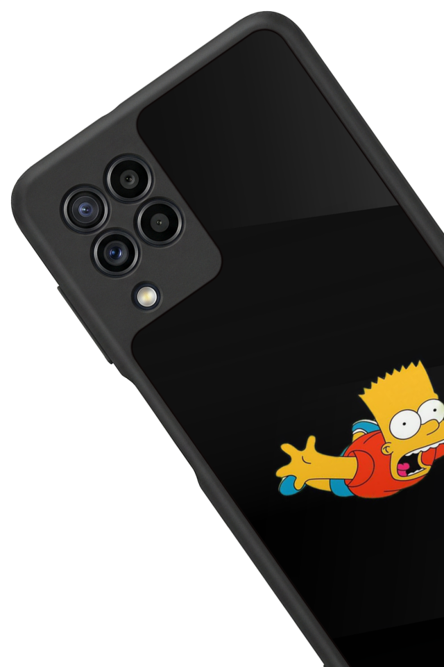 Samsung Galaxy M22 Uyumlu The Simpsons Tasarımlı Glossy Premium Kılıf