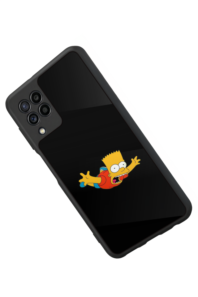 Samsung Galaxy M22 Uyumlu The Simpsons Tasarımlı Glossy Premium Kılıf