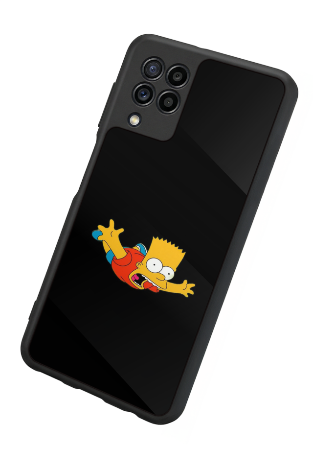 Samsung Galaxy M22 Uyumlu The Simpsons Tasarımlı Glossy Premium Kılıf