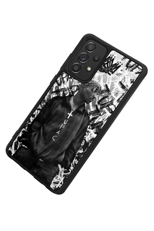 Samsung Galaxy A72 Uyumlu Tupac Tasarımlı Glossy Premium Kılıf