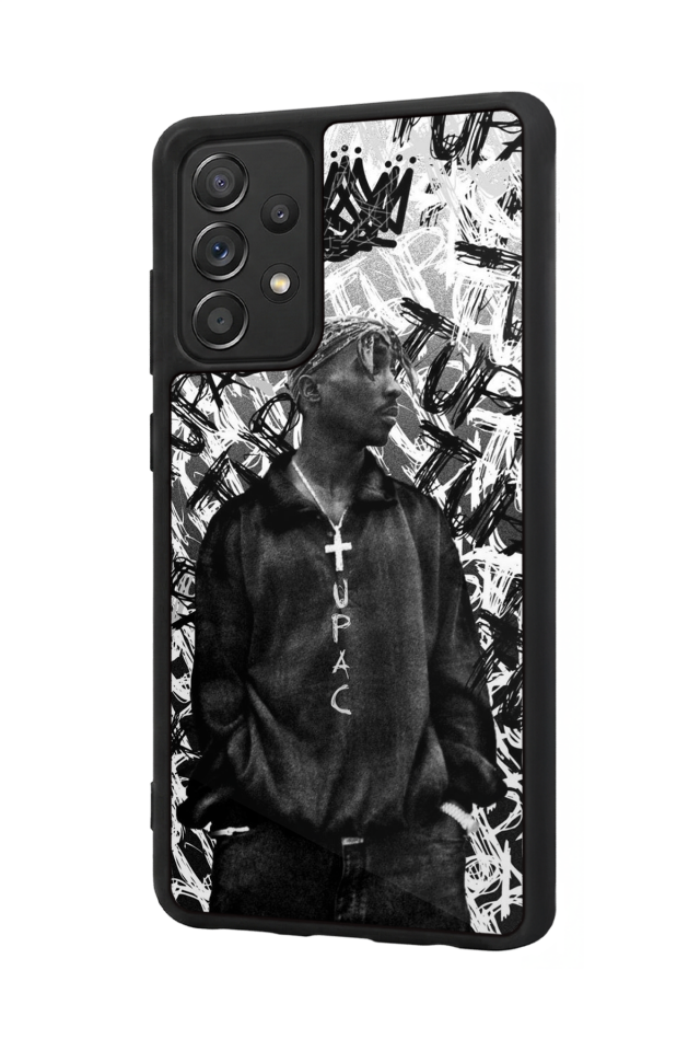 Samsung Galaxy A72 Uyumlu Tupac Tasarımlı Glossy Premium Kılıf