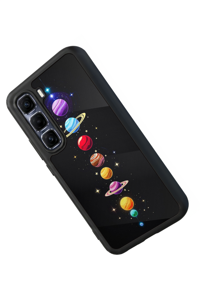 Infinix Hot 60 Pro Plus Uyumlu Uzay Tasarımlı Glossy Premium Kılıf