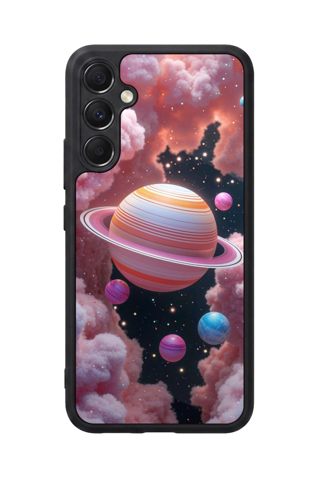Samsung Galaxy A34 Uyumlu Uzay Tasarımlı Glossy Premium Kılıf