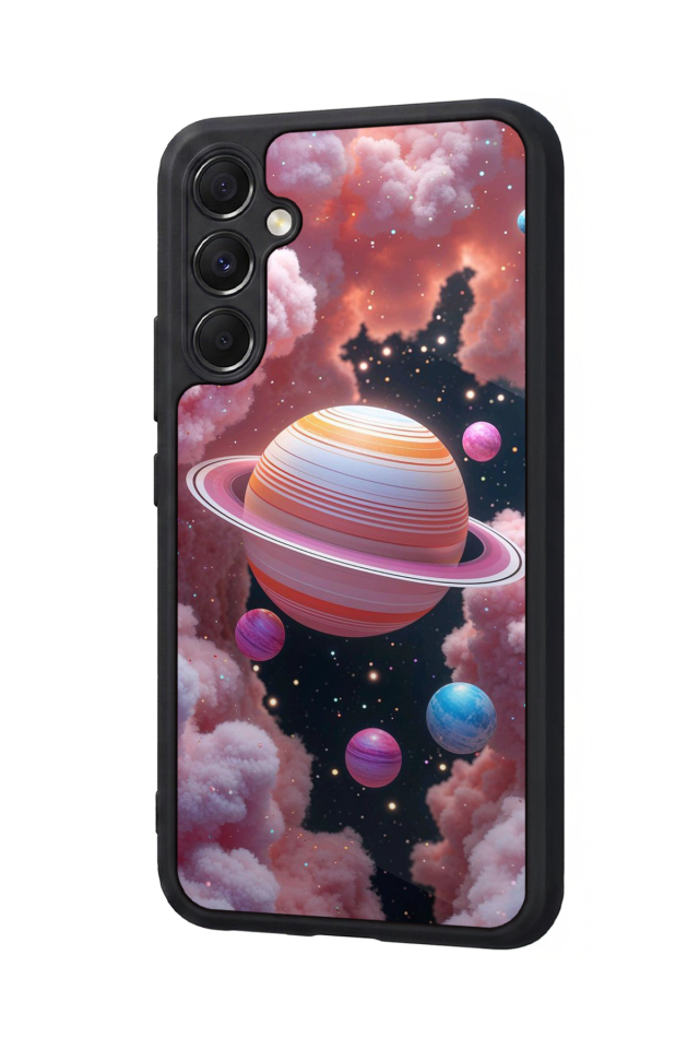 Samsung Galaxy A34 Uyumlu Uzay Tasarımlı Glossy Premium Kılıf
