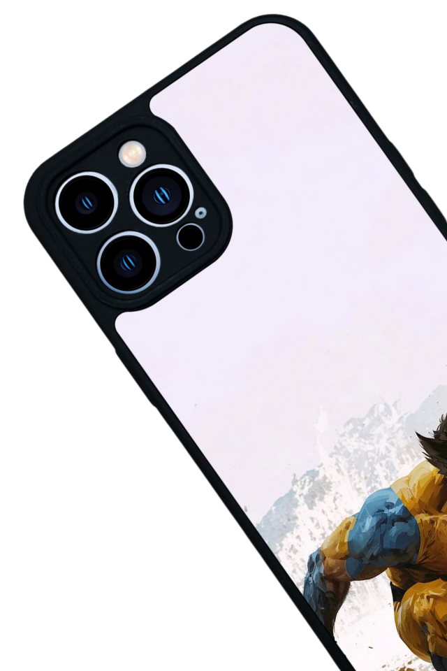 iPhone 12 Pro Max Uyumlu Wolverine Tasarımlı Glossy Premium Kılıf