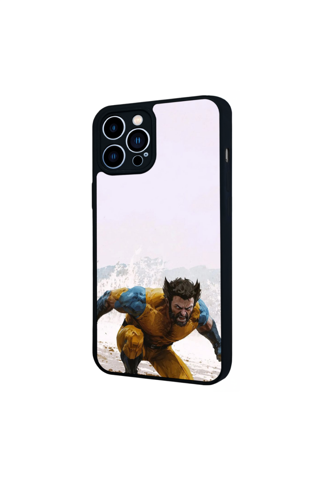 iPhone 12 Pro Max Uyumlu Wolverine Tasarımlı Glossy Premium Kılıf