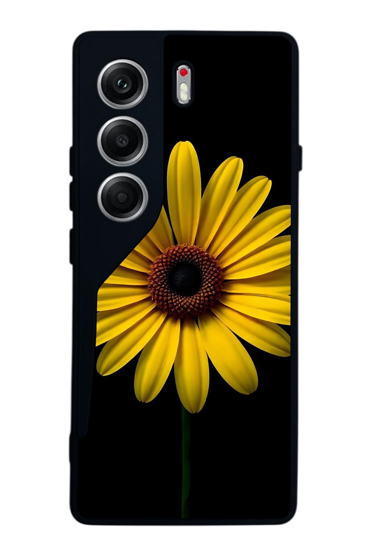 Tecno Camon 40 Uyumlu Papatya Tasarımlı Glossy Premium Kılıf