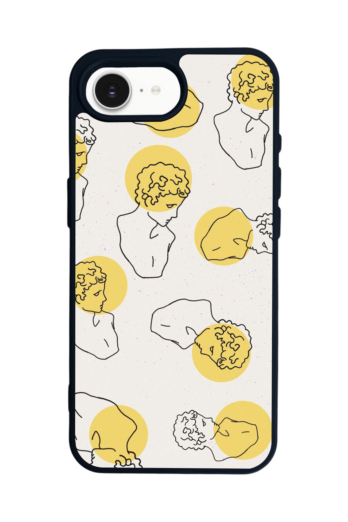 iPhone 16E Uyumlu Line Art Tasarımlı Glossy Premium Kılıf