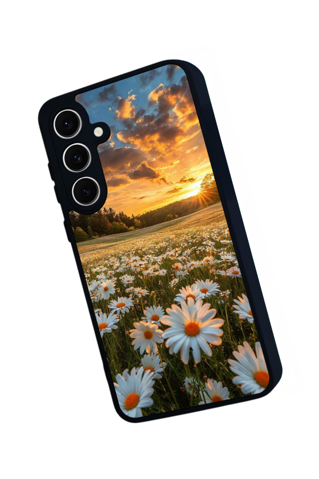 Samsung Galaxy S24 FE Uyumlu Cicek Tasarımlı Glossy Premium Kılıf
