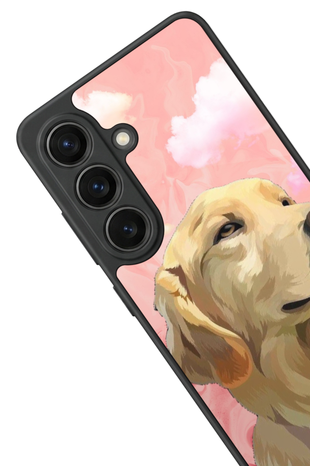 Samsung Galaxy S26 Uyumlu Golden Kopek Tasarımlı Glossy Premium Kılıf