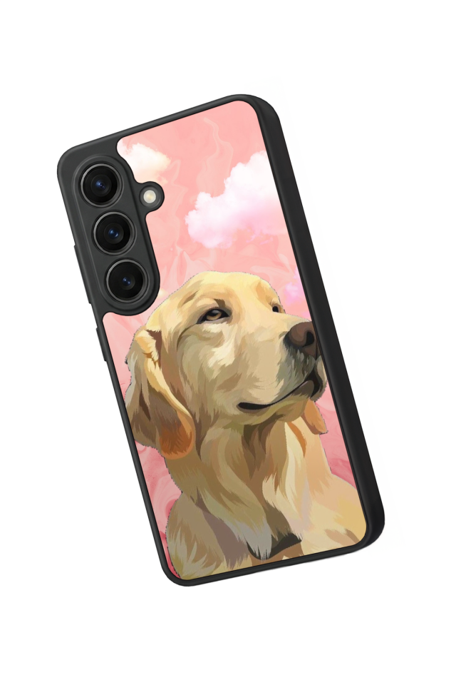 Samsung Galaxy S26 Uyumlu Golden Kopek Tasarımlı Glossy Premium Kılıf