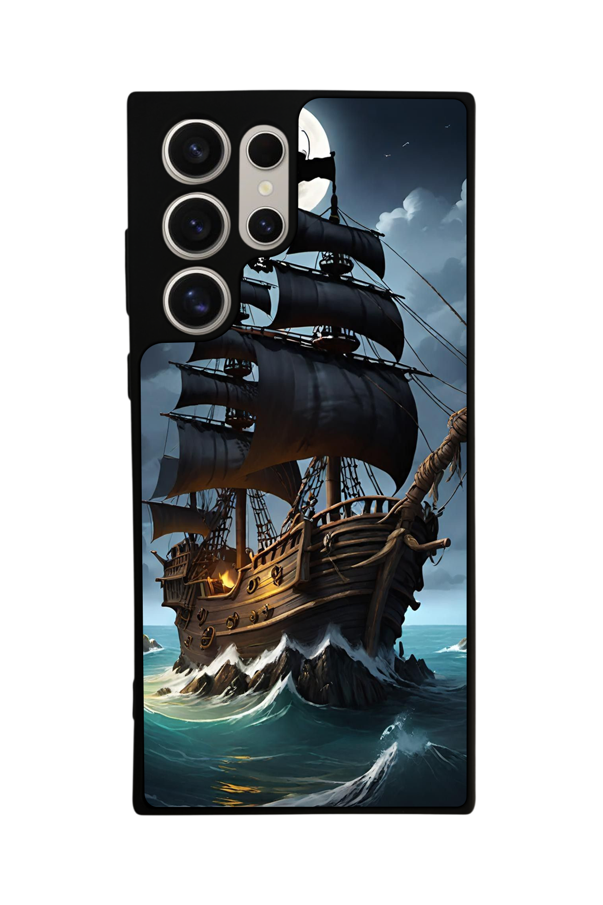 Samsung Galaxy S22 Ultra Uyumlu Korsan Tasarımlı Glossy Premium Kılıf