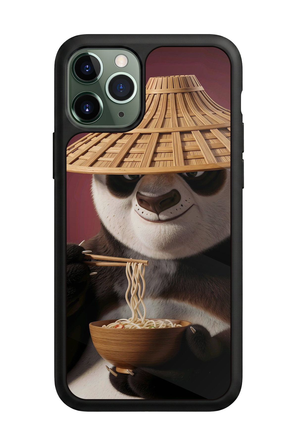 iPhone 11 Pro Max Uyumlu Kung Fu Panda Tasarımlı Glossy Premium Kılıf