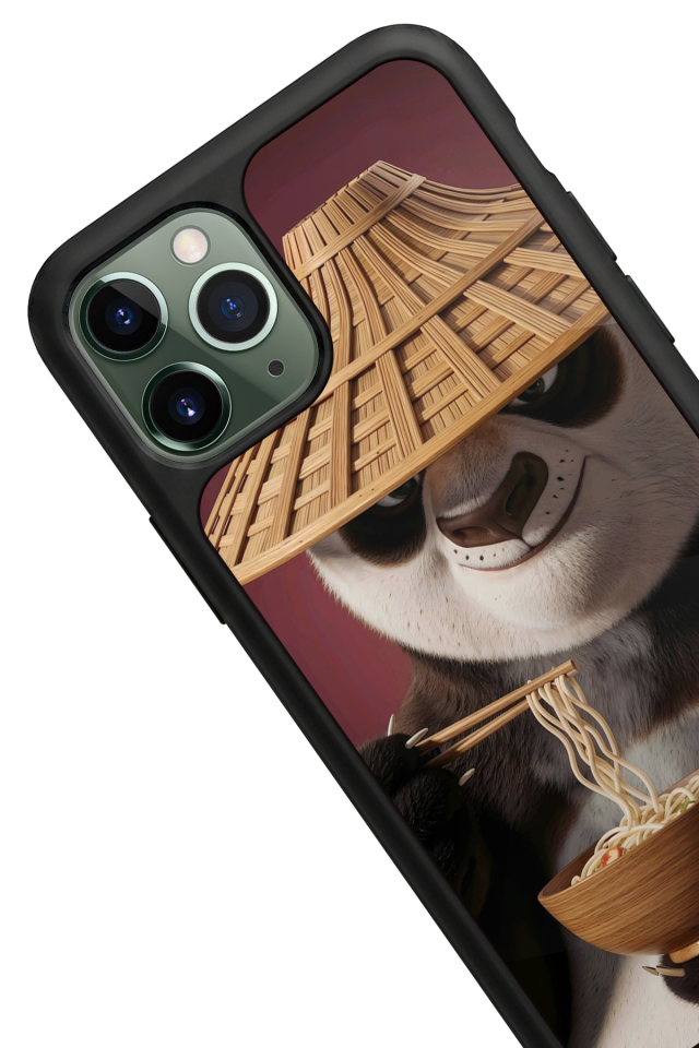 iPhone 11 Pro Max Uyumlu Kung Fu Panda Tasarımlı Glossy Premium Kılıf