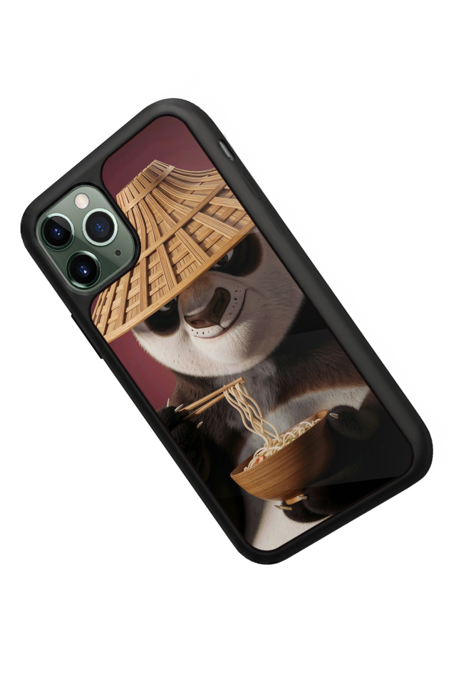 iPhone 11 Pro Max Uyumlu Kung Fu Panda Tasarımlı Glossy Premium Kılıf