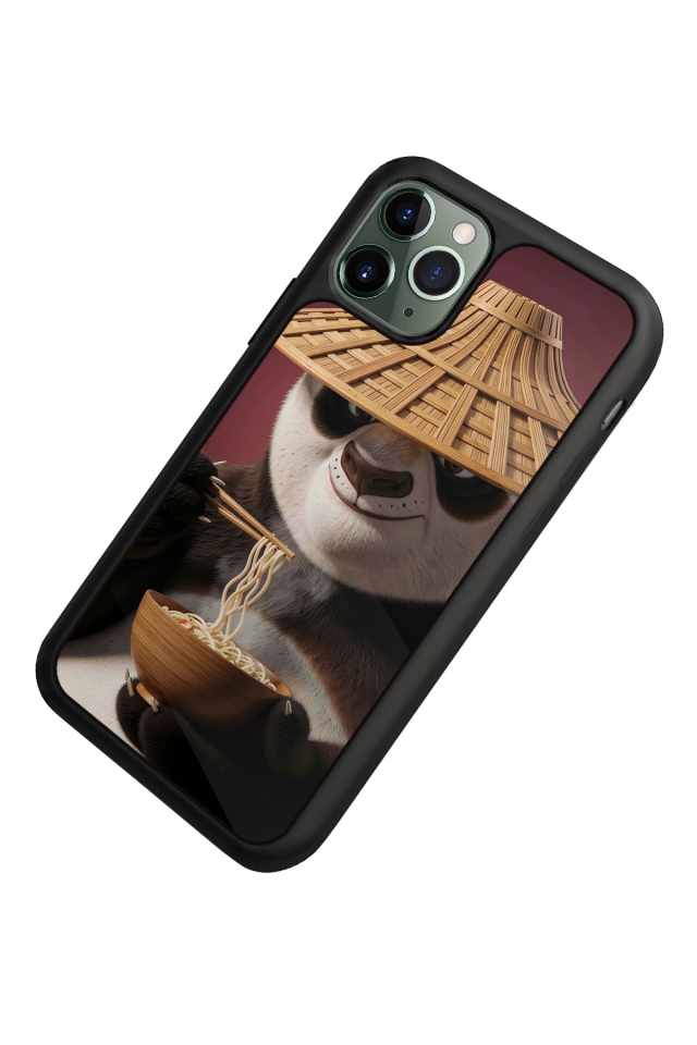 iPhone 11 Pro Max Uyumlu Kung Fu Panda Tasarımlı Glossy Premium Kılıf