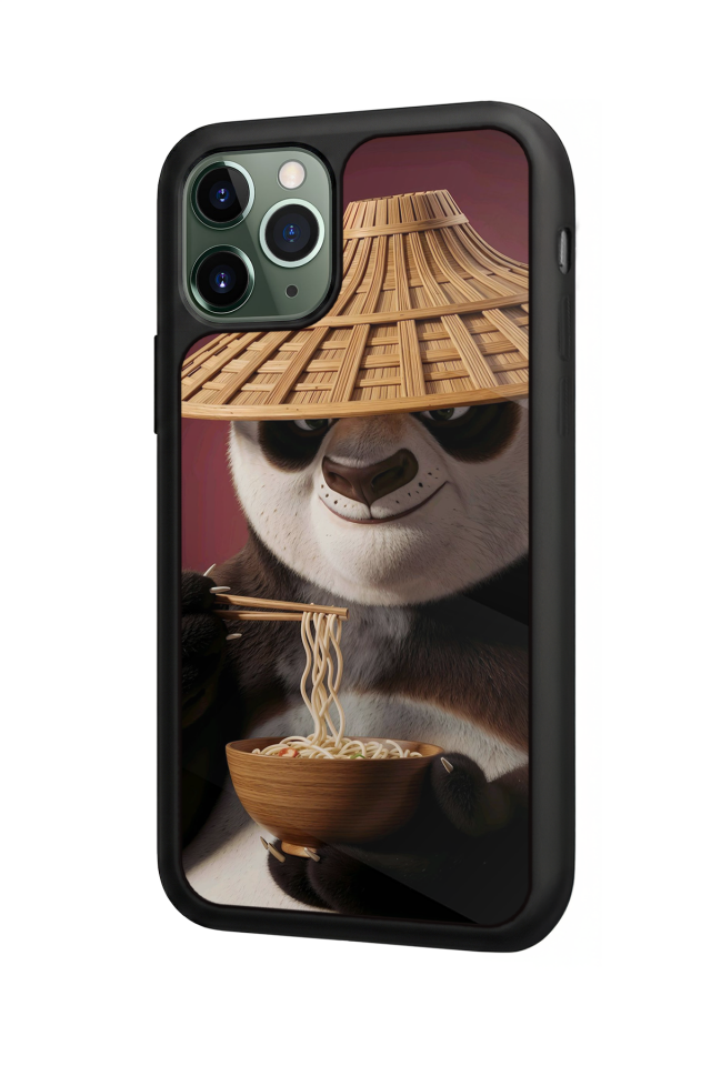 iPhone 11 Pro Max Uyumlu Kung Fu Panda Tasarımlı Glossy Premium Kılıf