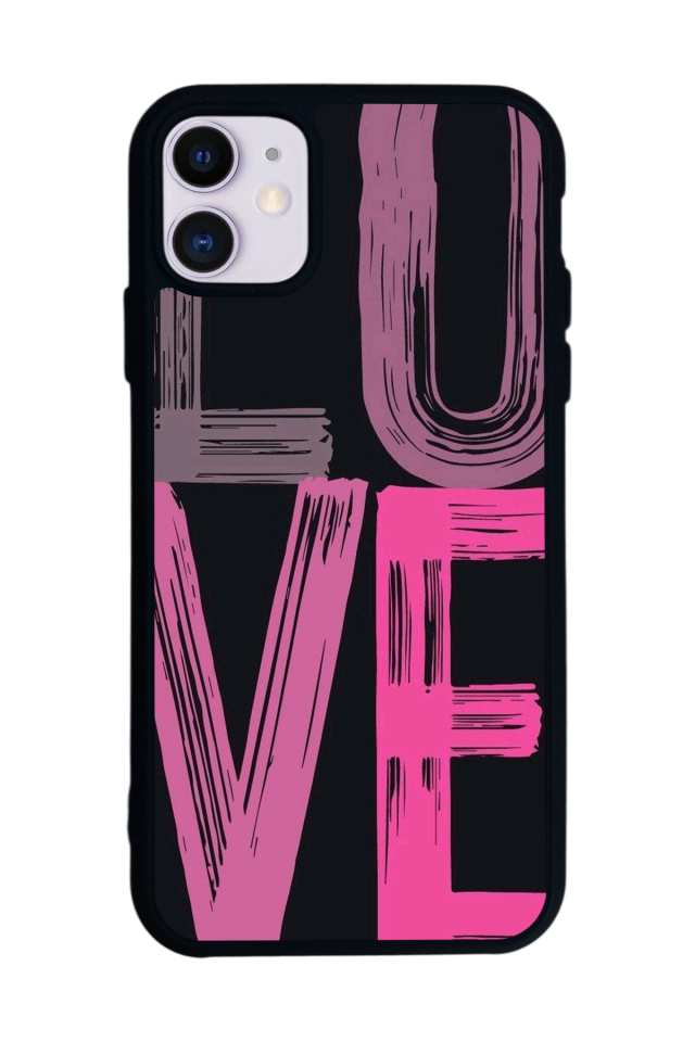 iPhone 11 Uyumlu Love Tasarımlı Glossy Premium Kılıf