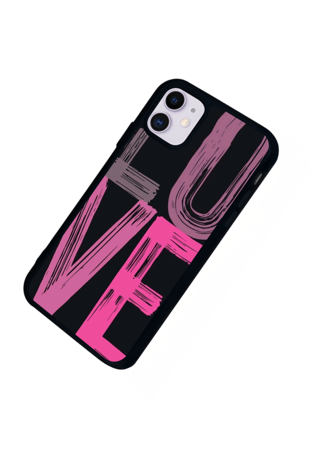 iPhone 11 Uyumlu Love Tasarımlı Glossy Premium Kılıf
