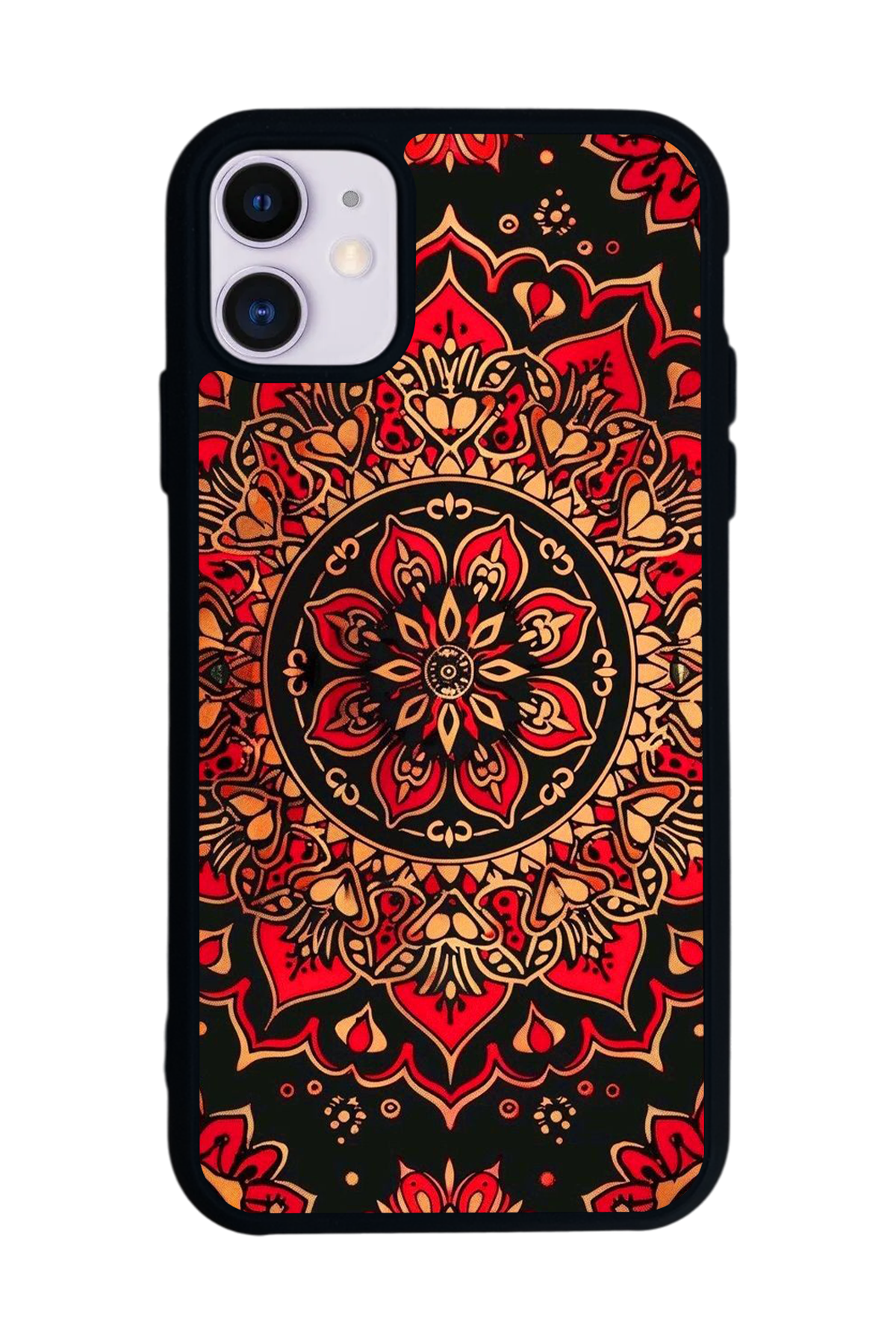 iPhone 11 Uyumlu Mandala Tasarımlı Glossy Premium Kılıf