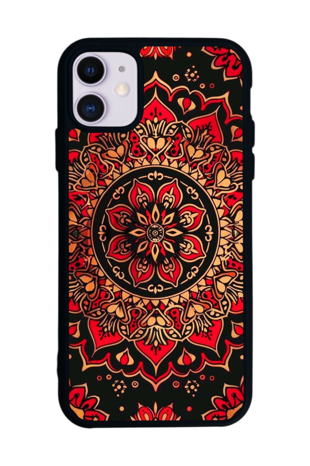 iPhone 11 Uyumlu Mandala Tasarımlı Glossy Premium Kılıf