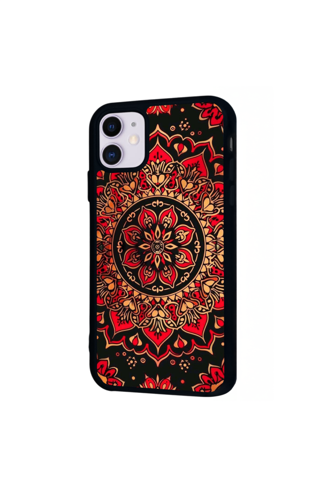iPhone 11 Uyumlu Mandala Tasarımlı Glossy Premium Kılıf