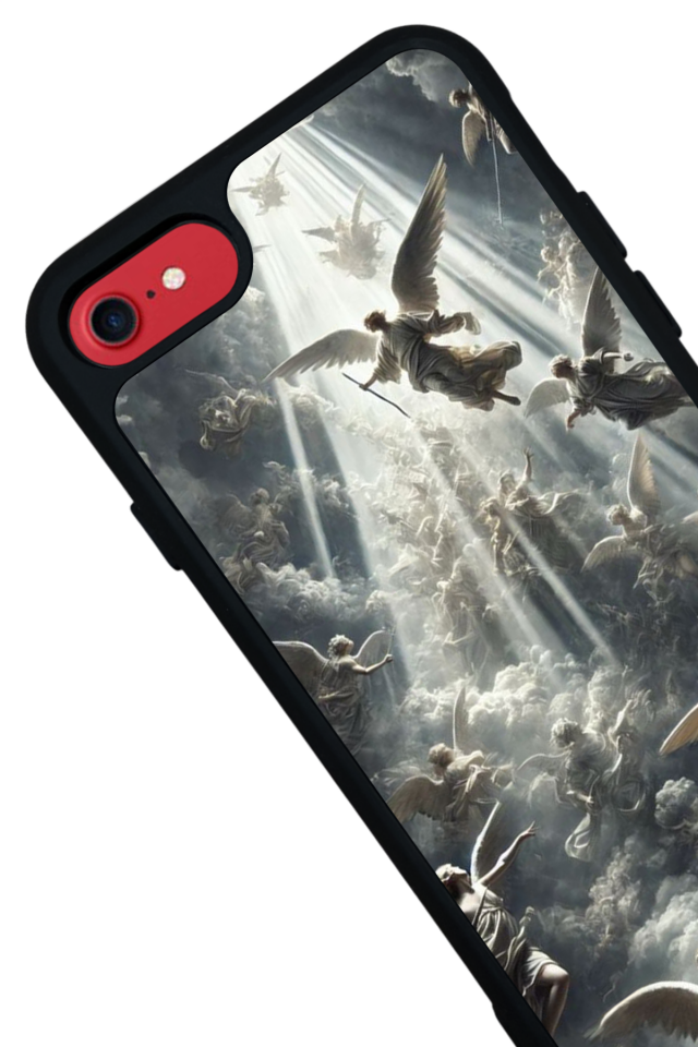 iPhone 8 Uyumlu Melek Tasarımlı Glossy Premium Kılıf