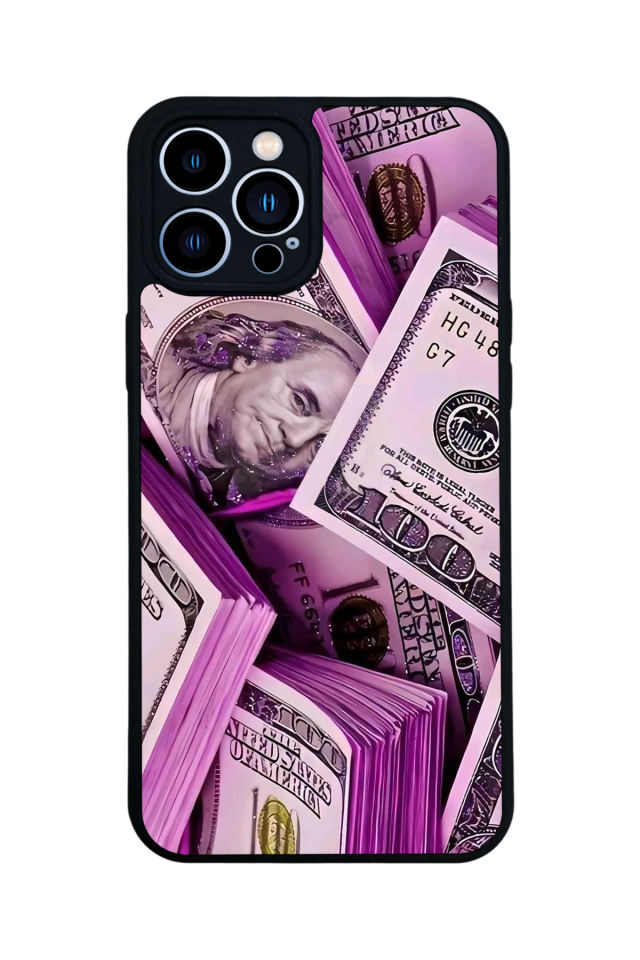 iPhone 13 Pro Max Uyumlu Money Para Tasarımlı Glossy Premium Kılıf