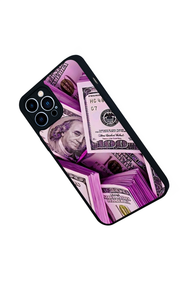 iPhone 13 Pro Max Uyumlu Money Para Tasarımlı Glossy Premium Kılıf