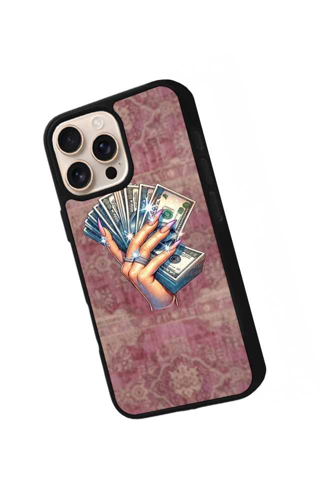 iPhone 14 Pro Max Uyumlu Money Para Tasarımlı Glossy Premium Kılıf